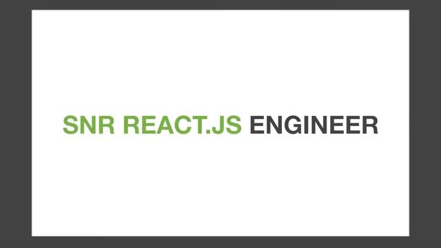 THIS IS A JOB AD - SENIOR REACT.JS ENGINEER (Sydney) смотреть онлайн