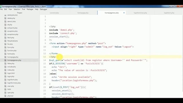 PHP MYSQLi TUTORIAL 31 Login and Logout using MYSQL database in PHP смотреть онлайн