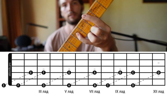 Как выучить ноты на грифе гитары смотреть онлайн