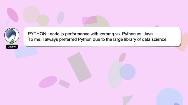 PYTHON : node.js performance with zeromq vs. Python vs. Java смотреть онлайн