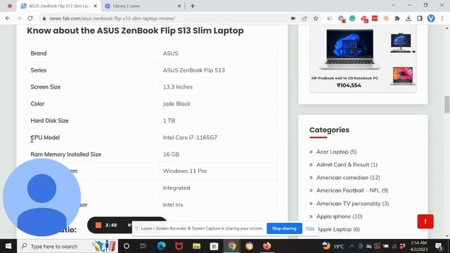 ASUS ZenBook Flip S13 Slim Laptop Review, Price, Product Details & Technical Detail смотреть онлайн