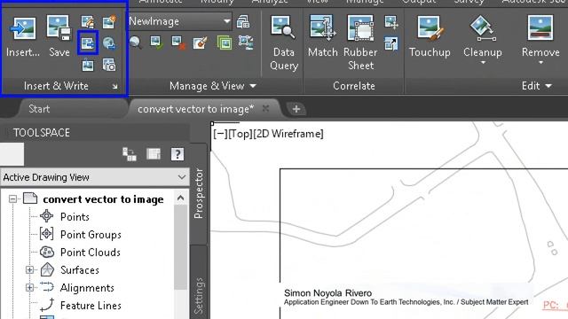 AutoCAD Civil 3D Convert Vector to Raster Georeferenciada смотреть онлайн