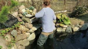 Пруд своими руками с водопадом каскадом и фонтаном.  Подключаю гидрооборудование