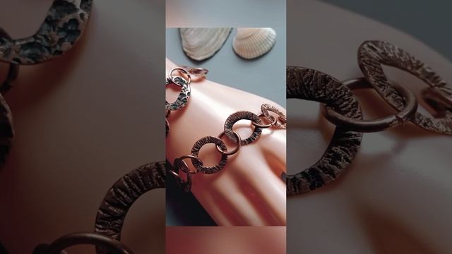 Браслеты из меди. МК на канале, ссылка в описании смотреть онлайн