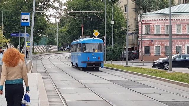 Tatra T3 SU в Москве у ст.Новокузнецкой смотреть онлайн