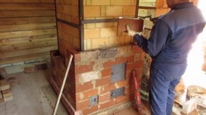 Банная печь из кирпича своими руками || Часть2