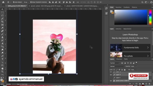 VALENTINE'S DAY FLYER DESIGN | PHOTOSHOP TUTORIALS смотреть онлайн
