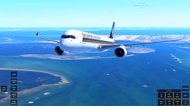 Infinite Flight NEW Airbus A350 First flight Singapore - Kuala Lumpur смотреть онлайн
