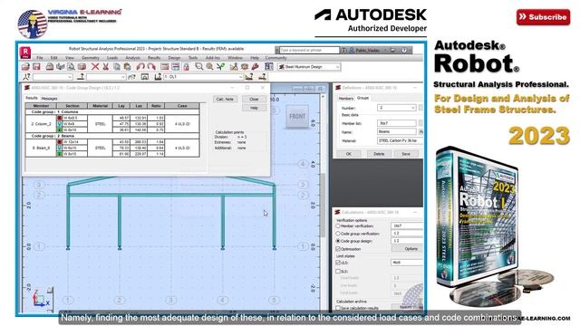 Autodesk Robot Structural Analysis Professional 2023 | Steel | Level I смотреть онлайн