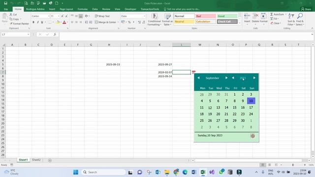 Excel Date Picker смотреть онлайн