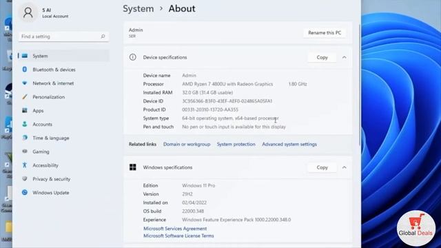 Beelink SER4 AMD Ryzen 7 - Mini Computer Win11