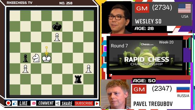 So Patient! || 2022 Chess.com Rapid Chess championship || Tregubov Vs So || Round 7 || Week 20 || смотреть онлайн