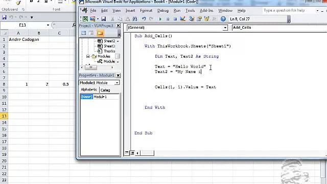 MicroComputer Apps Excel Tutorial 5: Using INteger and Double Variable to perform calculations смотреть онлайн