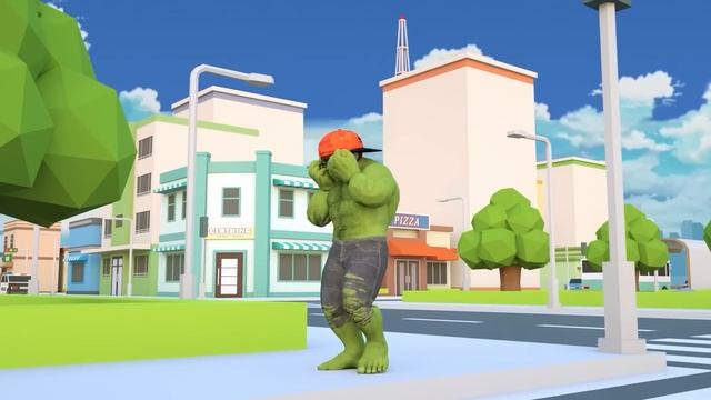 NickHulk Vs Zombie Vs Siren Head - Scary Teacher 3D Monster Giant Attack City Animation смотреть онлайн