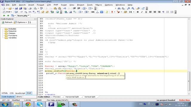 25- شرح دوال array_push و array_unShift و Count смотреть онлайн
