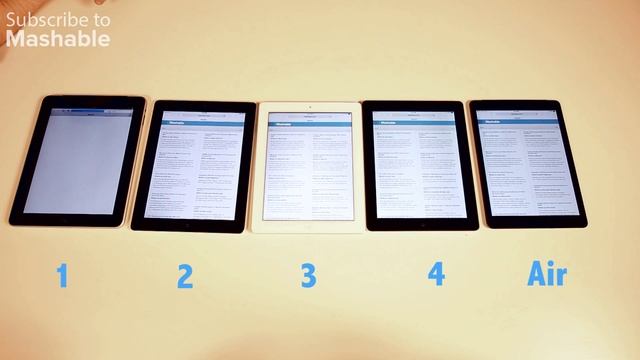 iPad Air vs. every iPad EVER | Mashable смотреть онлайн