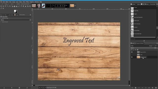 GIMP Tutorial: Engraving Text (and logos) onto things смотреть онлайн
