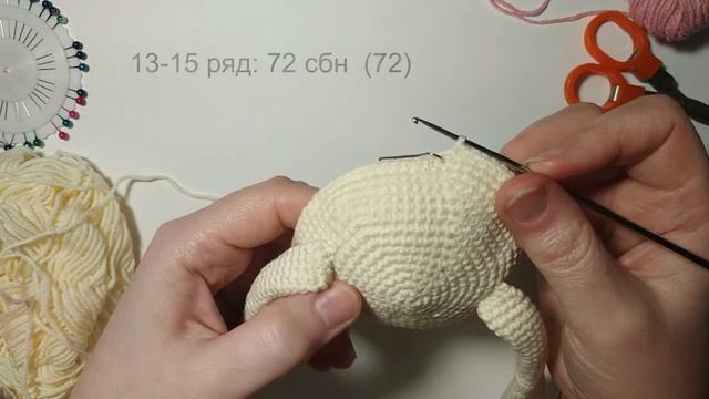 Мастер-класс по вязанию зайки амигуруми крючком | 2 часть (вяжем голову) смотреть онлайн