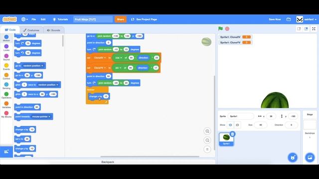 Scratch Tutorial: Fruit Ninja! (Part 1 - Adding Fruit) смотреть онлайн