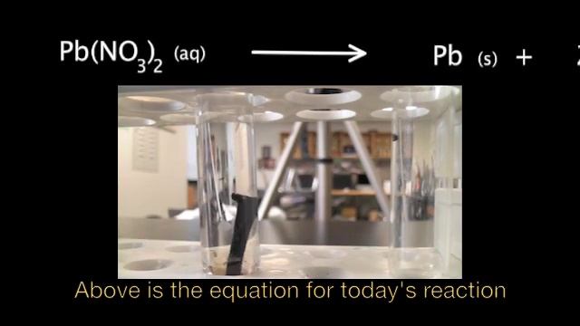 Single Replacement Reaction - Zn + Pb(NO3)2 - Chemistry - SENECA QUIMICA