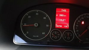 Обороты двигателя на холодную VW Touran 1.9tdi