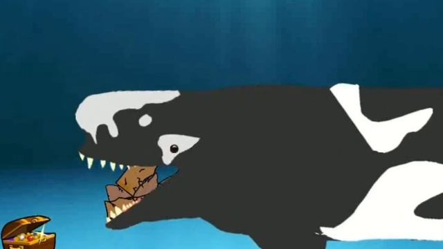 [DC2] acrophyseter finds Treasure but alsmot gets eaten by livyatan (animation) смотреть онлайн