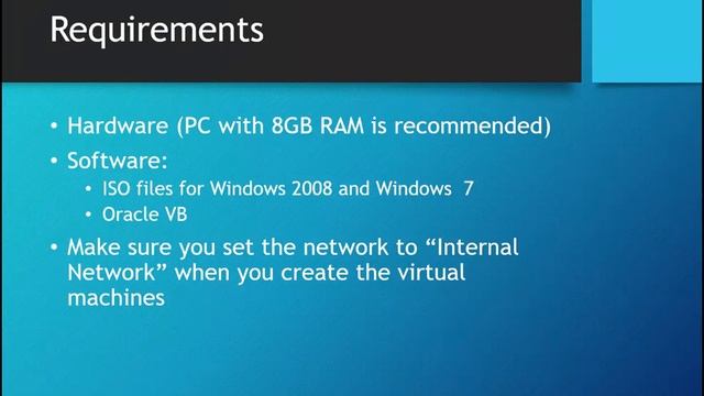 00 Client/Server Network Setup on Virtual Machines - Objectives смотреть онлайн