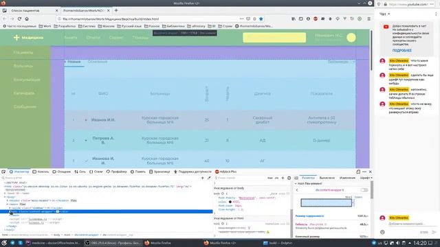 Программирование на php фреймворке Symfony: натянуть верстку списка пациентов смотреть онлайн