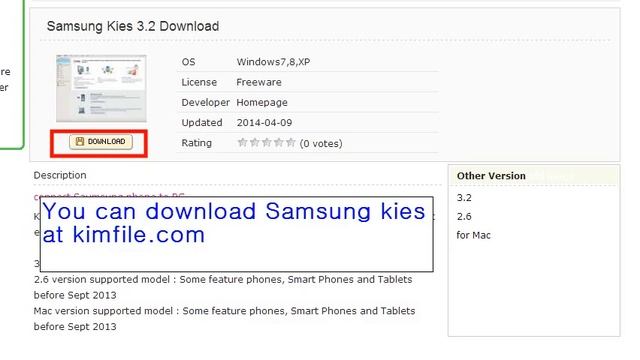 How To Download Samsung Kies For Windows , Mac OS X For Free