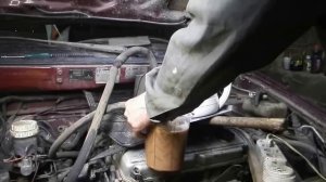 Не хитрая установка для промывки радиатора печки.И сам процесс.