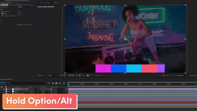 Как создать звуковой спектр с помощью After Effects - Учебное пособие смотреть онлайн