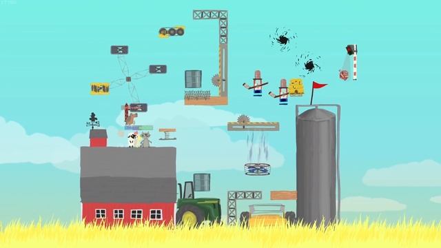 ЛЕГЕНДАРНАЯ ИГРА! САМЫЙ ХИТРЫЙ И ПОДЛЫЙ ПОБЕДИТ Ultimate Chicken Horse! смотреть онлайн