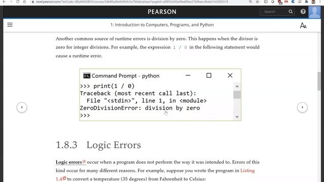 Daniel Liang Python Section 1.8 смотреть онлайн