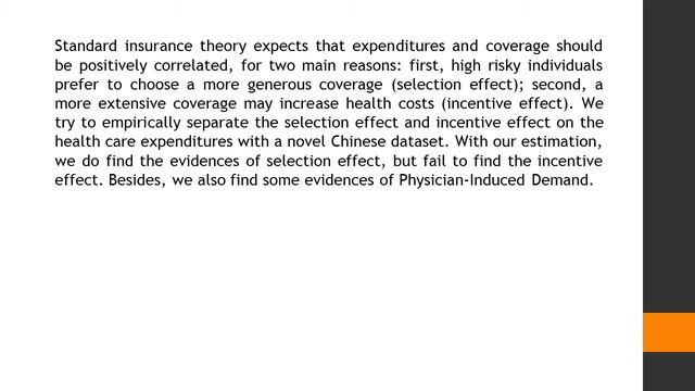 Health Insurance and the Demand for Medical Care a Case Study from China AJEER 41 8 13 смотреть онлайн