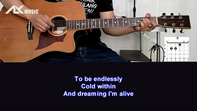 Muse - Hysteria [ Acoustic Karaoke with Chord & Lyric ] смотреть онлайн