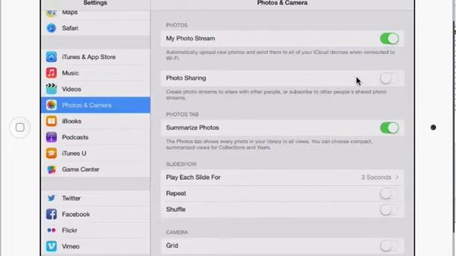 Photostream on iPad setup смотреть онлайн