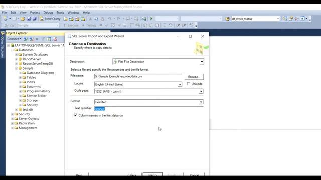 Export Data From SQL to CSV (Part-12) смотреть онлайн