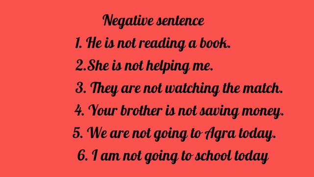 Present Continuous Tense ( Negative sentence ) Explained for all classes смотреть онлайн