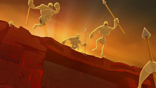 Илья Муромец и Добрыня с большим трудом противостоят египетским мумиям+наоборот+(standing here i) смотреть онлайн