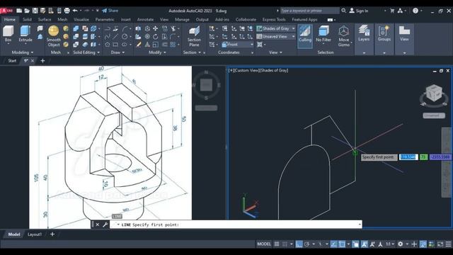 AutoCAD 2024 3D Tutorial for Beginners || AutoCAD 2D to 3D convert || AutoCAD 2024 Tutorial | Part смотреть онлайн