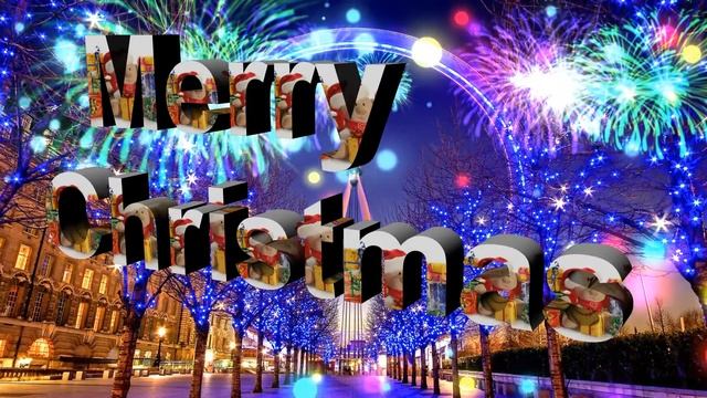 Футаж Merry Christmas HD смотреть онлайн