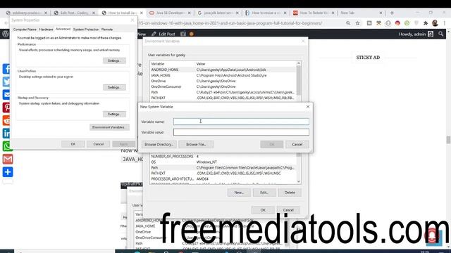 How to Install Java JDK 15 on Windows 10 with JAVA_HOME in 2021 and Run Basic Java Program Video смотреть онлайн