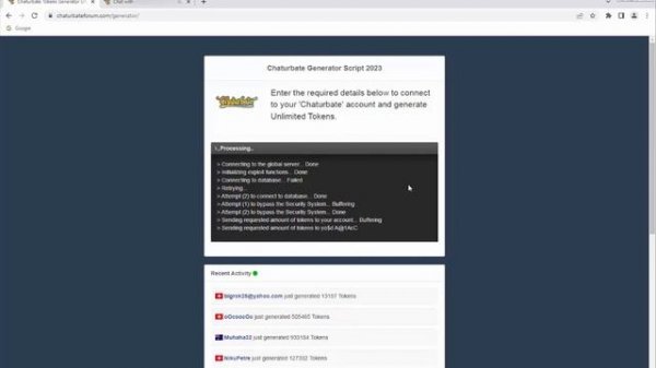 Chaturbate Tokens Generator: How to Get Unlimited Tokens