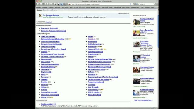 Using Yahoo Directory To Perform A Search