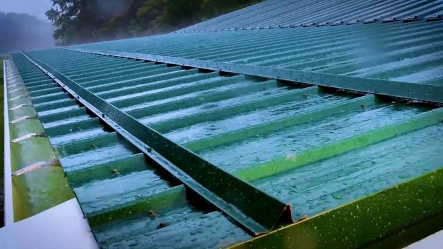 Loud Rain on Metal Tin Roof = 10 Hours Rain Sounds For Sleeping смотреть онлайн