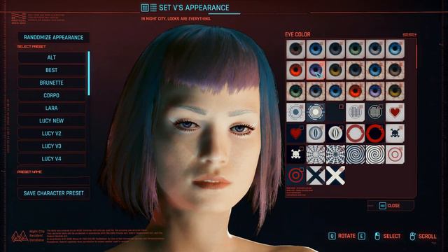 Cyberpunk 2077 Lucy character creation (my 3rd version) смотреть онлайн