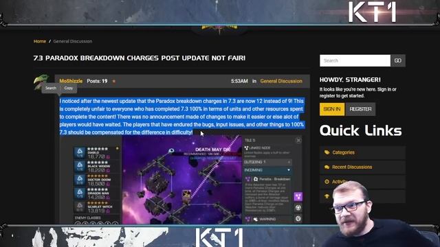 7.3 Paradox Node Update! Last Kabam Error Needed To Convince Me 7.4 Was Moved To March Recently! смотреть онлайн