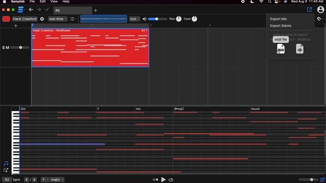 Convert Audio To MIDI - Samplab Plugin/App смотреть онлайн