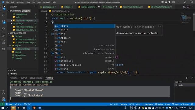 #9, Raw Node API Development | Routes Setup | Coding Club Bangladesh | Md. Rokibul Hasan смотреть онлайн