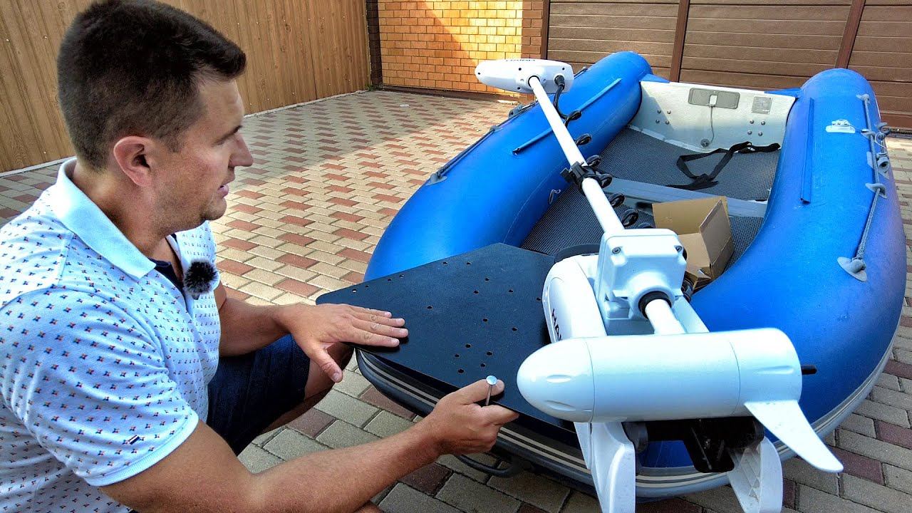 Носовой электромотор с функцией якоря Haibo 65 iPenguin - нюансы установки. Gps якорь для лодки смотреть онлайн